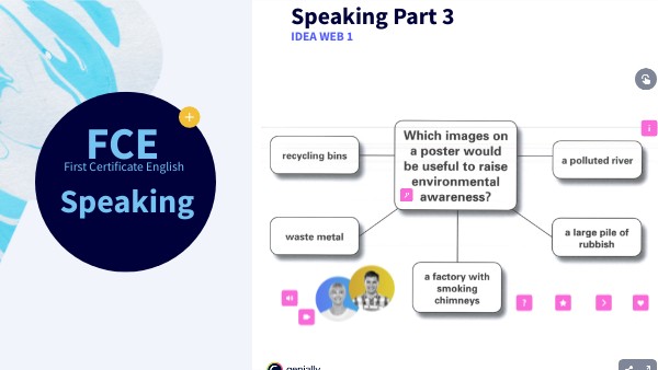 FCE Speaking part 3 (B2) - IDEA WEB