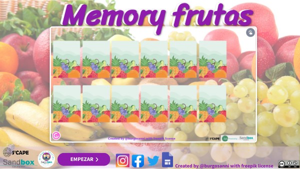 Memory frutas | Genially
