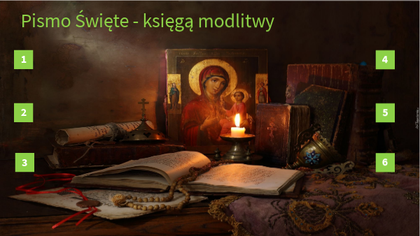 Pismo Święte - księgą modlitwy | Genially