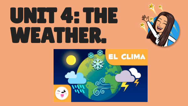 UNIT 4: THE WEATHER. | Genially