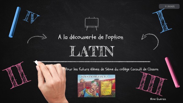 présentation latin 5ème collège Clisson | Genially