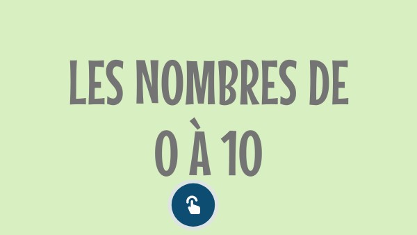 Les nombres de 0 à 10