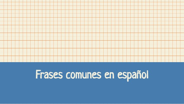Frases usuales español (Vocabulario Guatemala)