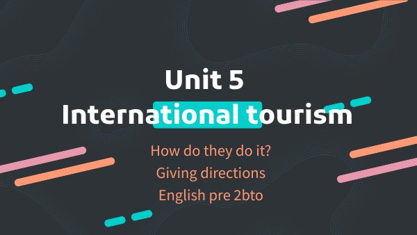 English pre 2bto- August 31st | Genially