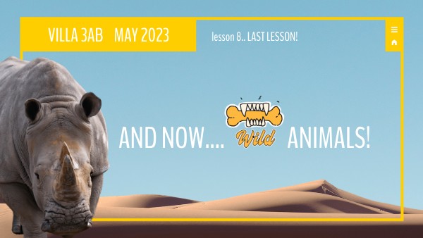 wild ANIMALS 3ab | Genially