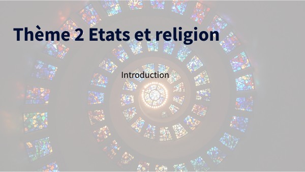 états et religion | Genially