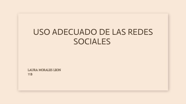 uso adecuado de las redes sociales | Genially
