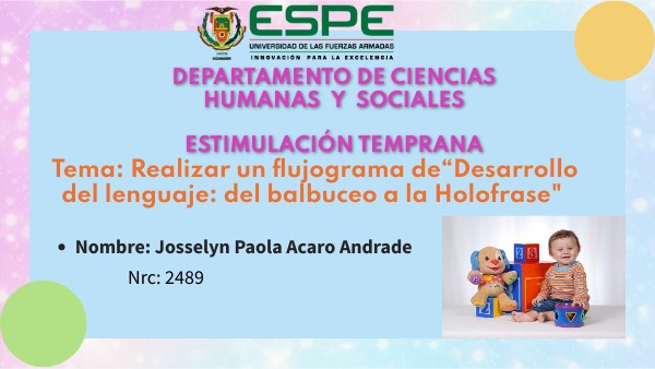 Desarrollo Del Lenguaje Del Balbuceo A La Holofrase