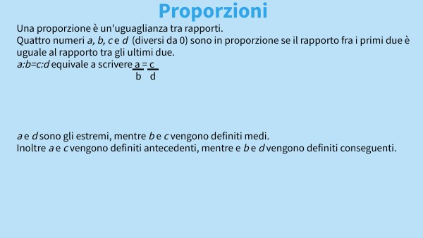 proporzioni