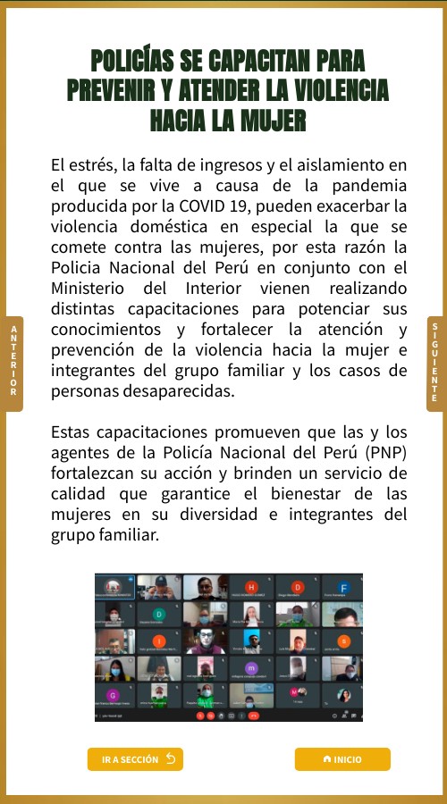 POLICÍAS SE CAPACITAN PARA PREVENIR Y ATENDER LA VIOLENCIA HACIA LA MU ...
