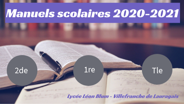 manuels tles 2020-2021 | Genially