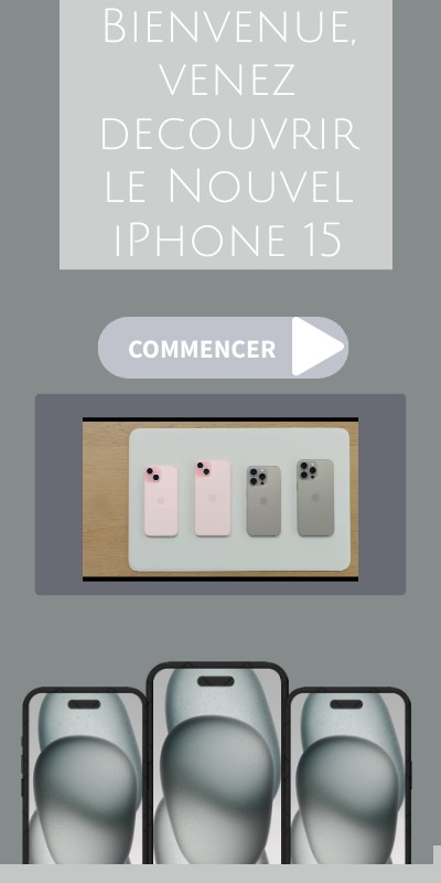 Borne interactive : iPhone 15
