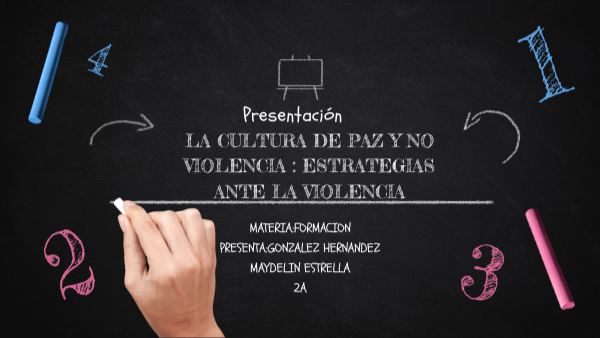 LA CULTURA DE PAZ Y NO VIOLENCIA : ESTRATEGIAS ANTE LA VIOLENCIA
