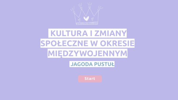 KL. KULTURA OKRESU DWUDZIESTOLECIA MIĘDZYWOJENNEGO