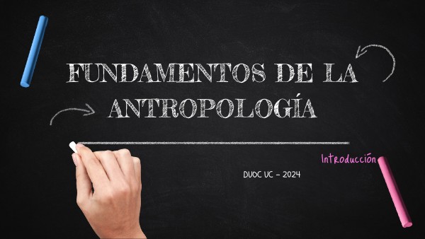 Fundamentos de la Antropología