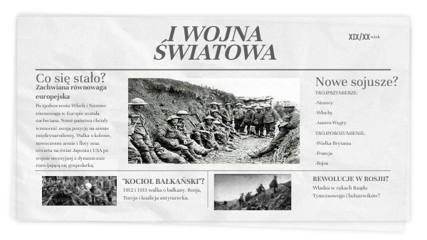 Wojna Pozycyjna 1 Wojna światowa - Historia- I wojna światowa | Genially