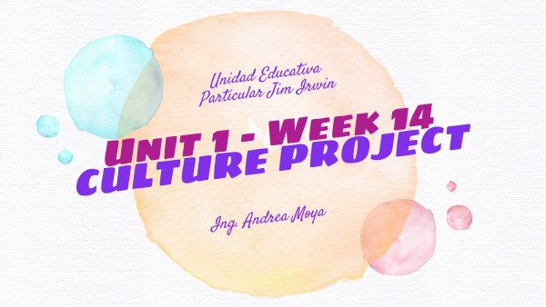 UNIT 1, week 14 - nov 27-dic 1 | Genially