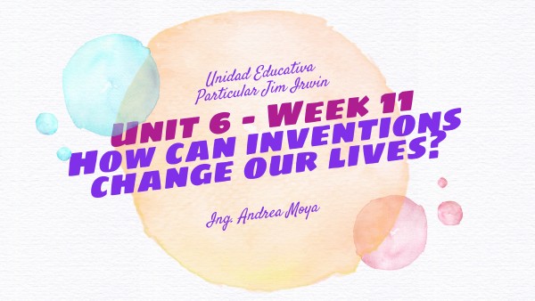 UNIT 6, week 11 - nov 14-18