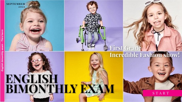 English bimonthly exam 1A - Third term | Genially