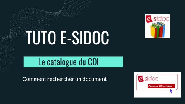 tuto esidoc