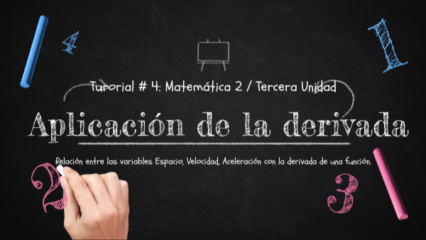 Aplicación de la derivada