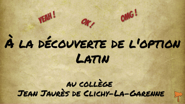 Page De Présentation Latin Présentation du latin pour les 6e | Genially
