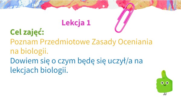 Biologia kl 8 lekcja 1 | Genially