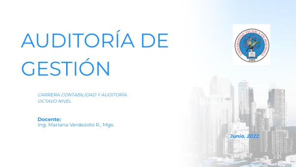 Control interno y riesgos de auditoría de gestión | Genially
