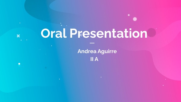 Oral Presentation | Genially