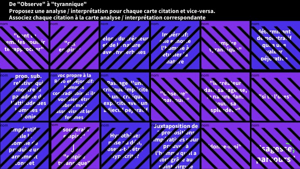 Mémo homme es-tu capable d'être juste? | Genially