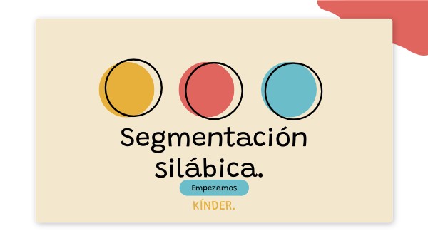 Segmentación silábica kínder | Genially