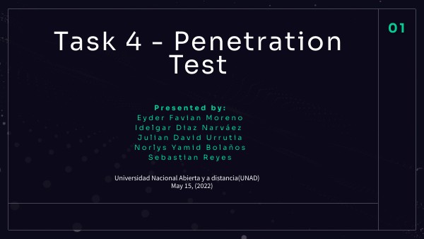 Task 4 - Penetration Test | Genially