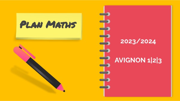 Plan MATHS 2023-2024 | Genially