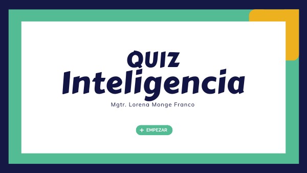 QUIZ DE INTELIGENCIA | Genially