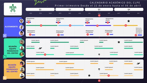 Calendario académico CLPE | Genially