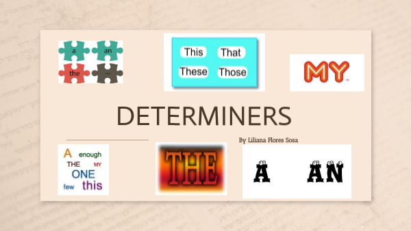 Determiners | Genially