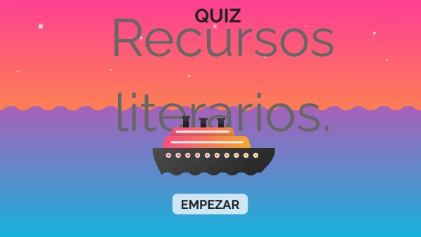 Recursos literarios. | Genially