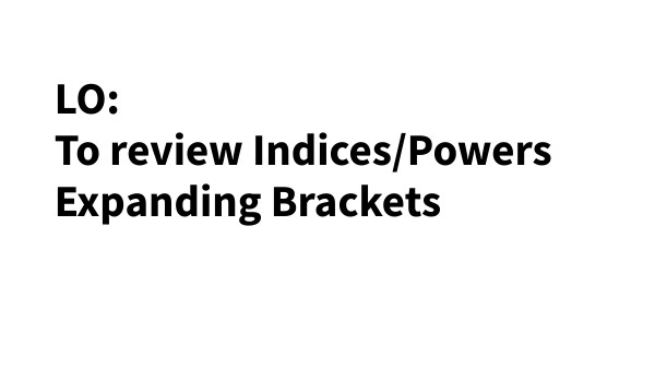Negative numbers and Indices | Genially