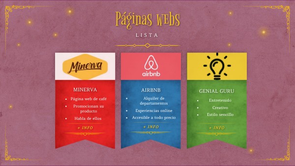 Páginas web | Genially