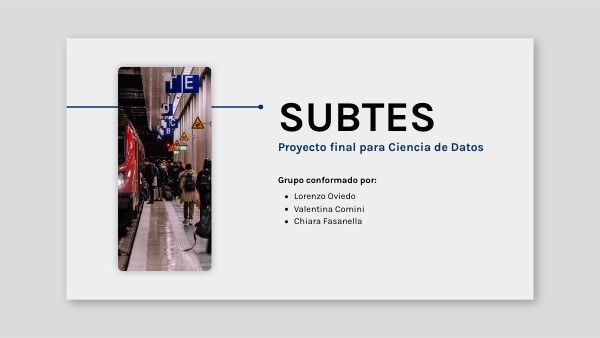 SUBTES - Ciencia de Datos