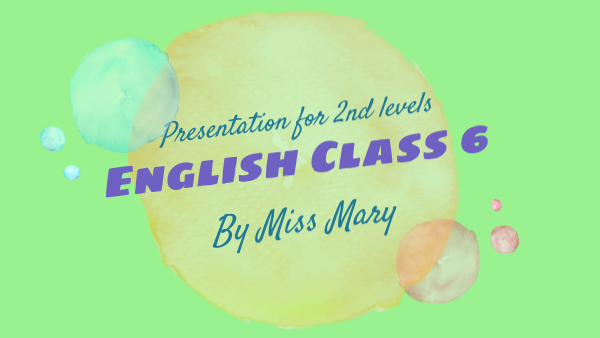 Class 6 2nd Levels Genially