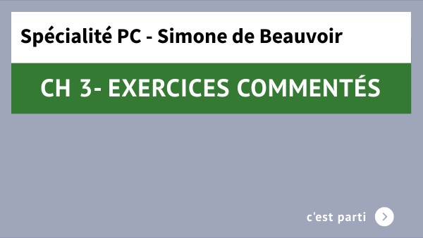 Ch 3 - Exercices commentés