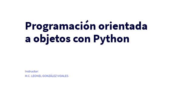 Programación Orientada a Objetos | Genially