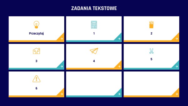 Zadania tekstowe