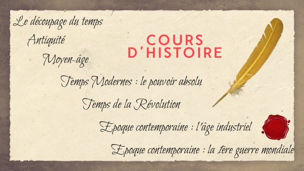Histoire séances Année paire | Genially