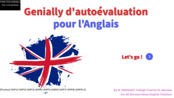 Autoévaluation English | Genially
