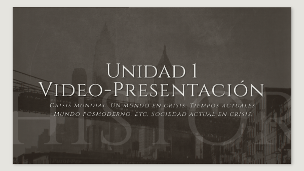 presentacion unidad 1 | Genially