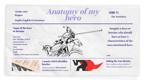 Anatomy of my hero | Genially