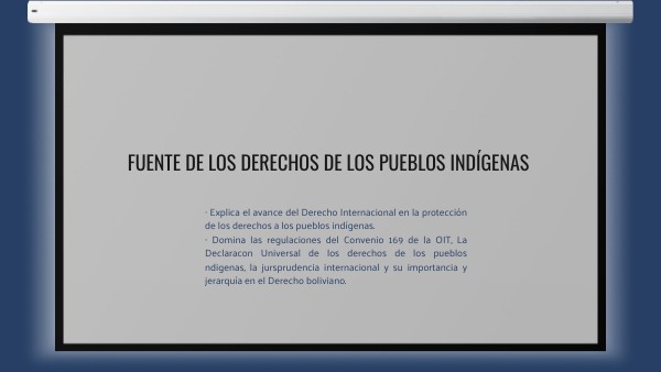 DERECHOS DE LOS PUEBLOS INDGENAS EN EL SISTEMA INTERNACIONAL | Genially
