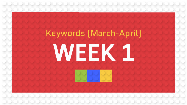 keywords Week 1 (March-April) | Genially